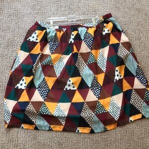 Bold print ModCloth skirt
